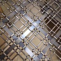 Architectural Flat Wire Mesh Crimped Woven Stainless Steel