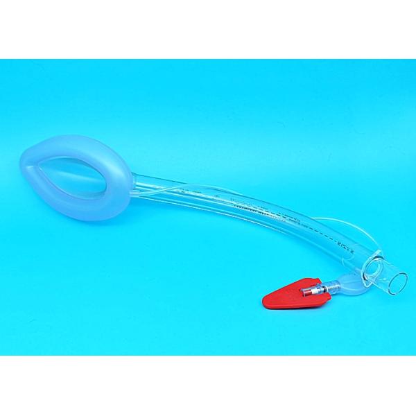 Silicone / PVC Flexible Laryngeal Mask , Medical Laryngeal Mask Double Lumen