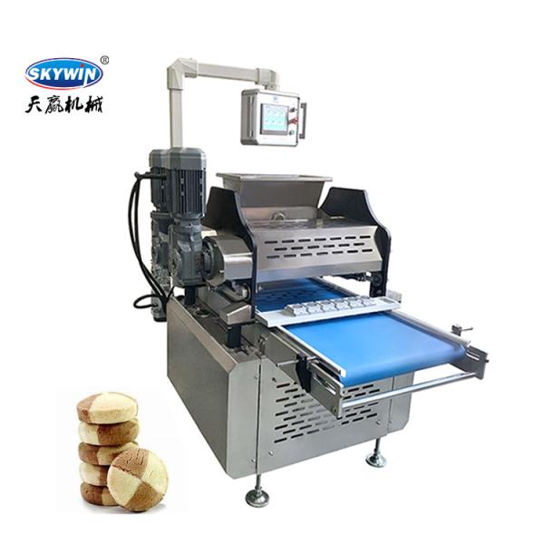 Commercial 400mm Cookies Biscuit Making Machine Wire Cutting And Depositing By PLC Control