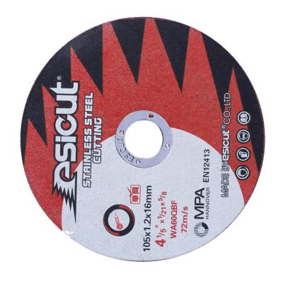 China de capacidade elevada produção abrasiva do disco do corte do metal de 4 polegadas para o metal e o corte de aço