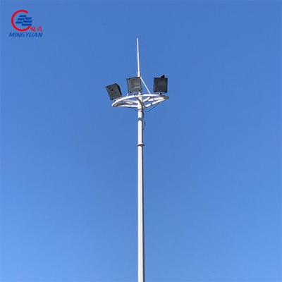 Q235b High Mast Light Pole 3-12m Tubular For Football Stadiums