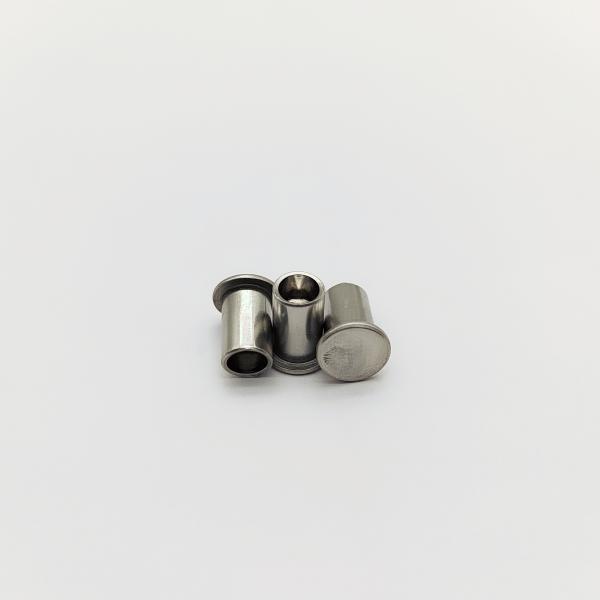 316L Stainless Steel Flat Head Semi-Tubular Rivets ISO 15977