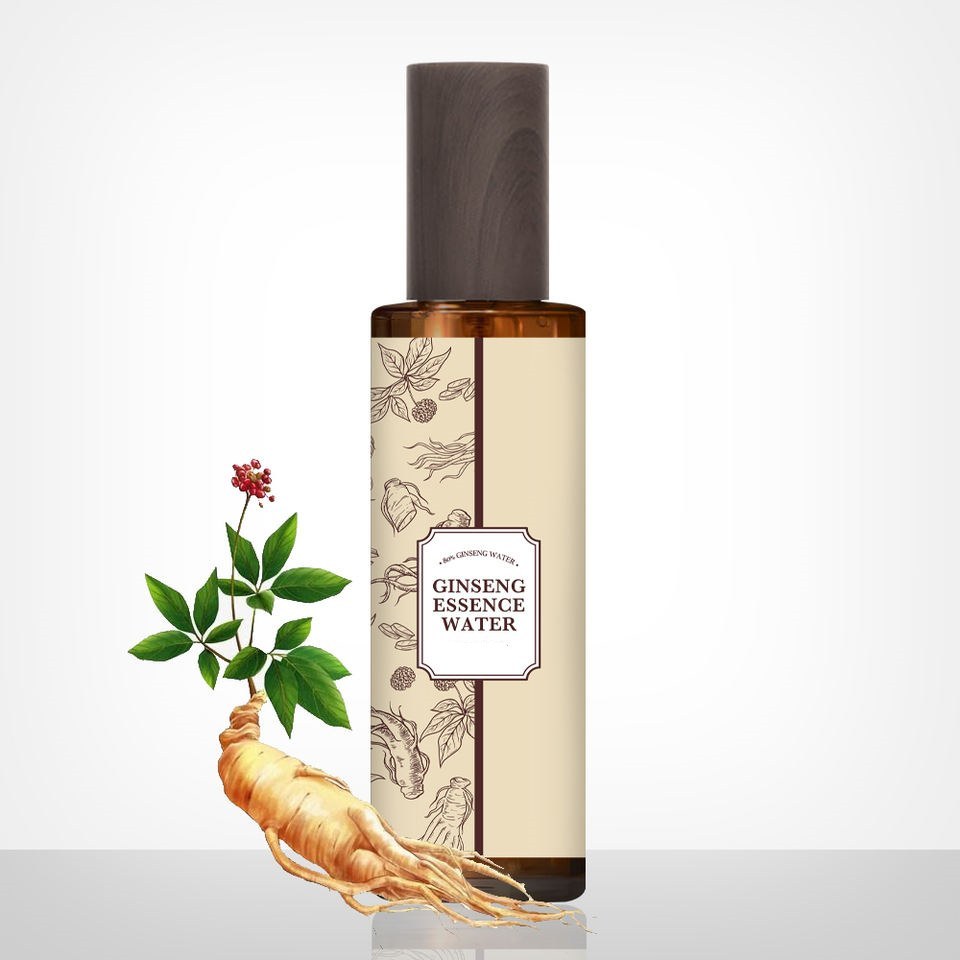 OEM ODM Korean Natural Toner Korean ginseng root skin care moisturizing whitening spot anti-aging brightening facial essence toner spray