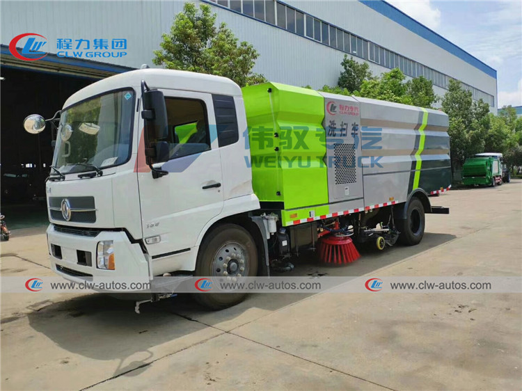 Тележка метельщика вакуума Dongfeng 190hp с цистерной с водой 2000L
