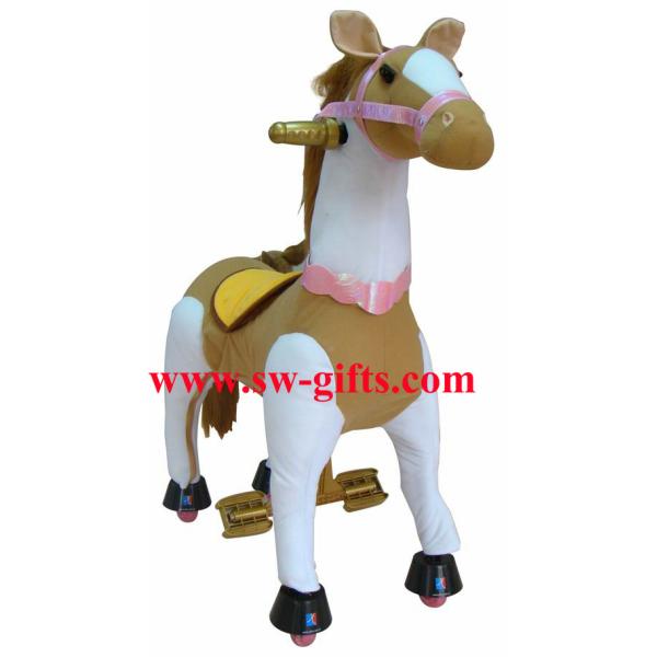 Motorized plush riding animals/walking happy rides on animal High Quality Happy Ride Toy