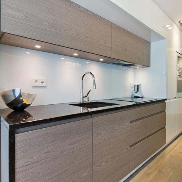 Custom Furniture Kitchen Cabinets Melamine Wood Grain Kitchen Cabinets