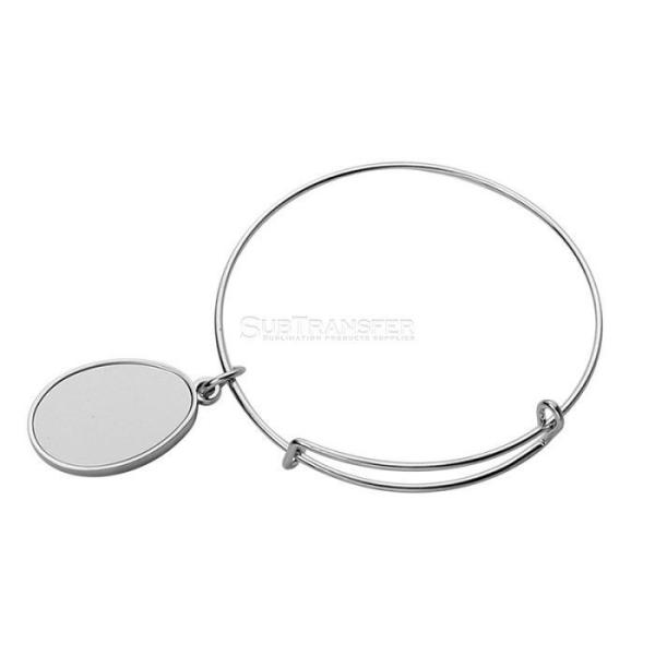 Bracelet de sublimation personnalisé en blanc Bracelet métallique personnalisé pour l'impression par sublimation