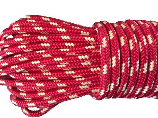 O plano do macramê trançou o cabo de nylon do paraquedas da juta da corda 2mm 4mm