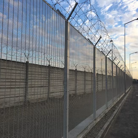 Powder Coated 358 Anti Climb Fence 4mm/5mm Prison Airport