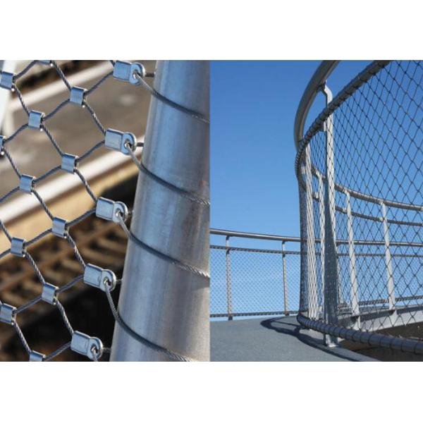 Высокопрочная сетка 3.2mm кабеля нержавеющей стали Aisi316L для безопасности детей