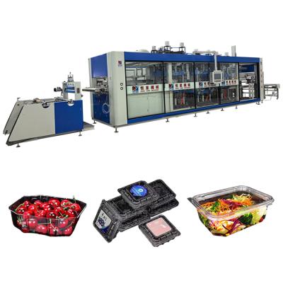 Large Size Layout 4 Station Pressure Thermoforming Machine 650mm Forming Length