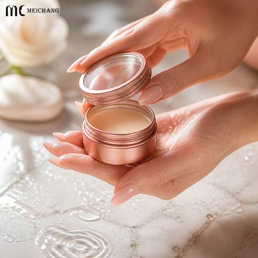 15ml–150ml Round Aluminum Screw Top Tin Jar with Clear PVC Window Lid (MC-809）