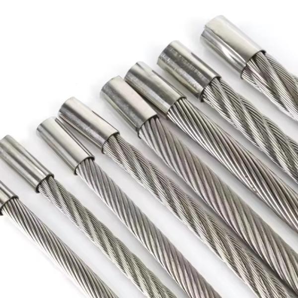 Cuerdas de alambre de metal de cubierta de cable personalizado 5/32