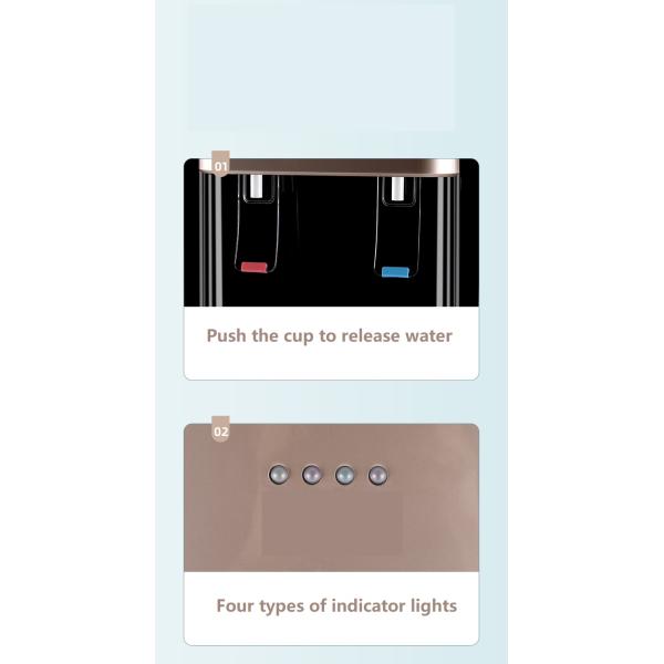 Plastic Housing Standing Automatic Hot and Cold Bottom Loading Bottle Water Dispenser