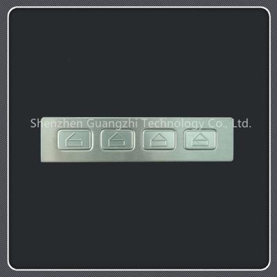 Botão de função à prova de choque perfuração de aço inoxidável do teclado 304 na anti