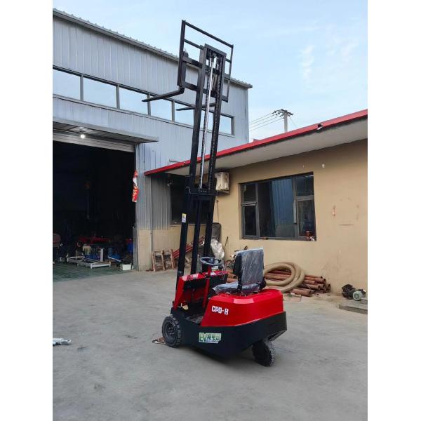 1Ton Compact Electric Forklift Solid Tires 1.2m Fork Length 3 Stage Forklift