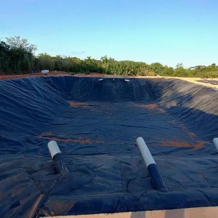 Black Polyethylene Geomembrane Waterproof Breathable For Liquid Or Gas Storage