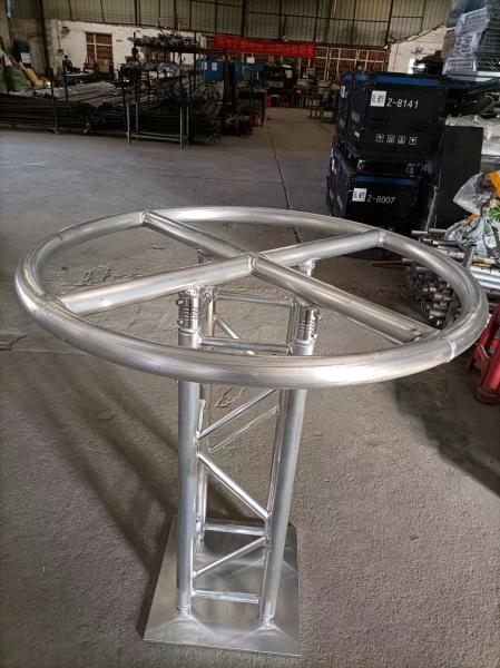 Round Square Top Ring Luminous Tower Black Silver F34 F24 Aluminum Alloy Stage For Concert