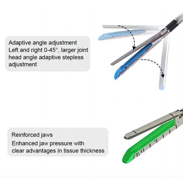 45мм одноразовый линейный резальщик Стейплер перезагрузки с хваткой поверхности