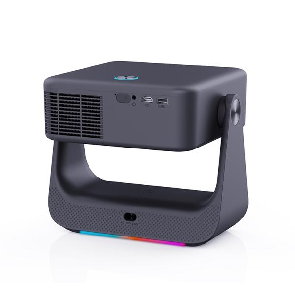 Ehomm D2 FHD 1080P Android Space-Saving Auto Focus Ambient Light FreestyleF Projector