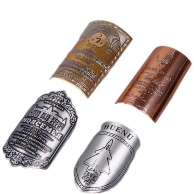 Private Custom Permanent Adhesive Metal Wine Aluminum Sticker Label with Full-automatic Production Line