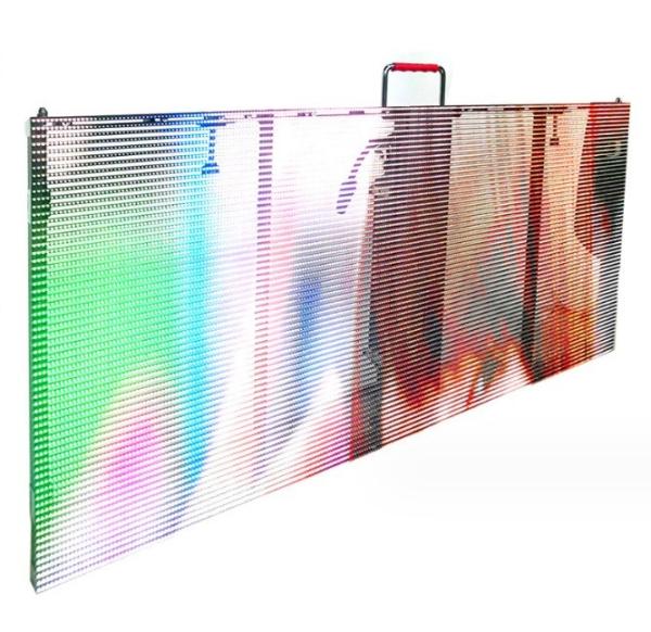 Panneaux d'écran LED transparents intérieurs personnalisés 500 mm*125 mm 500 mm*125 mm