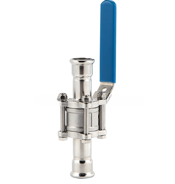316L Stainless Steel Press Ball Valve 3-Piece Structure Press Fit Ends Corrosion Resistant for Industrial Fluid Systems