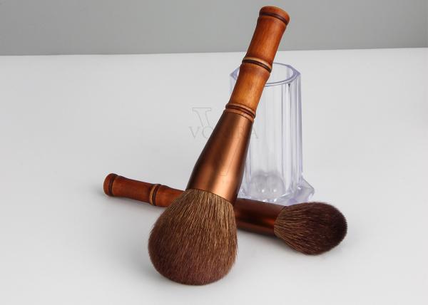 A beleza Mini Travel Bamboo Makeup Brushes de Vonira ajustou-se com grupo do caso do armazenamento