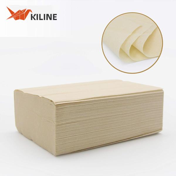 3 Ply Bamboo Facial Tissues 70gsm Unbleached Brown 100 Sheets