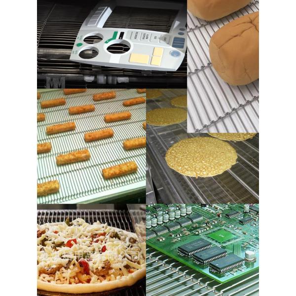 304 316 Stainless Steel Wire Food Pizza Oven Rod Ladder Chocolate Enrobing Chain Link Conveyor Belt