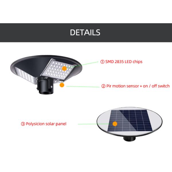 Китайская фабрика привела на открытом воздухе освещая управление светом управления светом солнечной энергии + индукции тела солнечное для уличного освещения