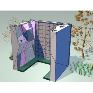 Стена доски переклейки крытая взбираясь для жилого