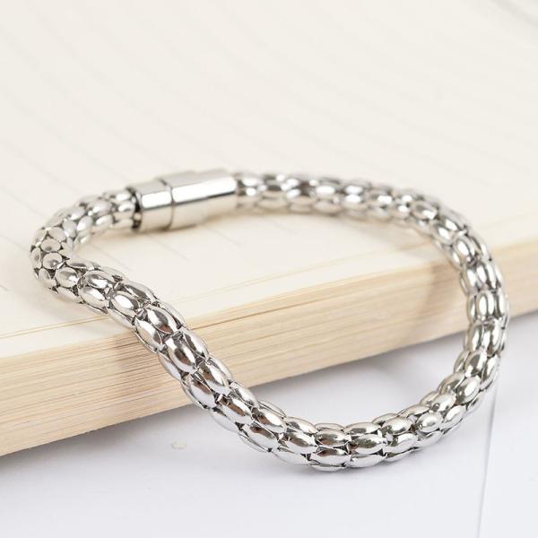 Custom Luxury 18K Gold and Rose Gold Jewelry Gold Engraved Stainless Steel Bracelet Men
