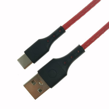 Red TPE Type C USB Data Cable USB Charging Cable For Computer, Mobile Phone