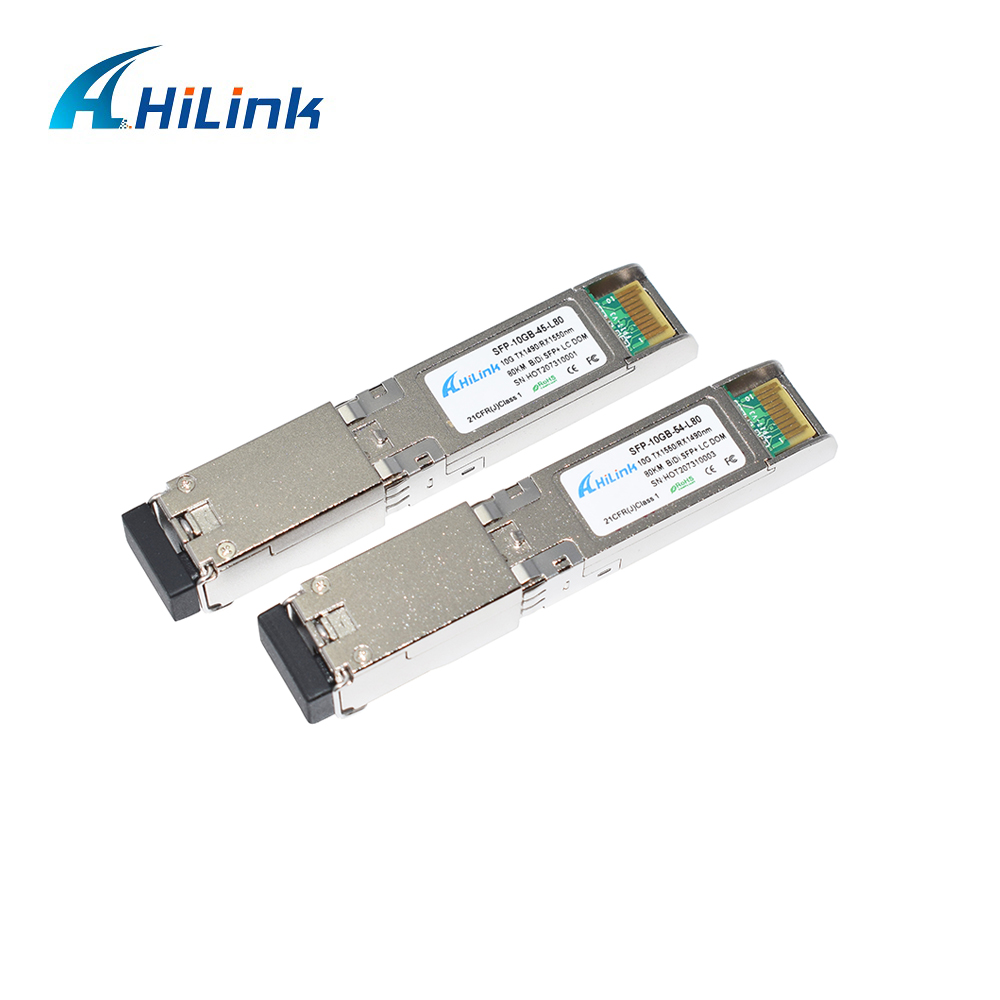 10GBASE BIDI 1490/1550nm SFP+ 10G Ethernet Волоконно-оптический приемник Single SFP+ BIDI 10G 80KM