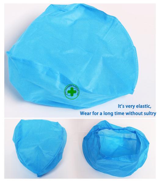 Disposable Surgical Cap Thickened In Non Woven Deep Blue 10 Pieces / Package