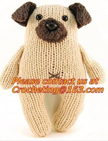 Fashion & Popular Hand Made Crochet Knitted Girl Doll, panda, toy, cotton yarn custom toys