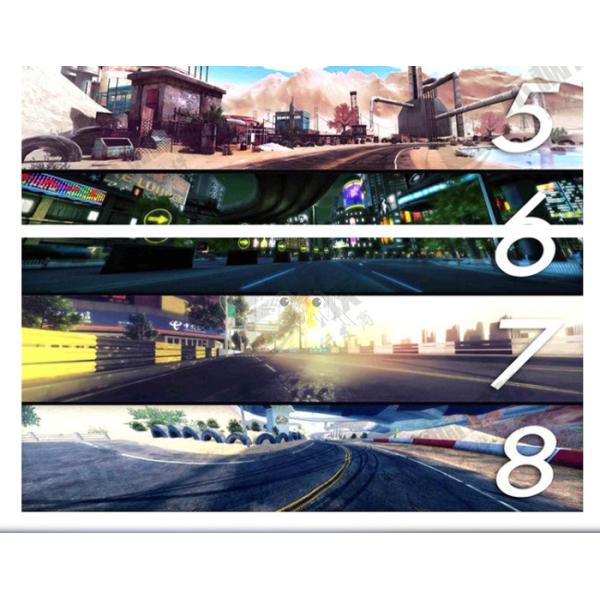 Three Screen 9D VR Simulator Racing Car Virtual Reality Game Machine