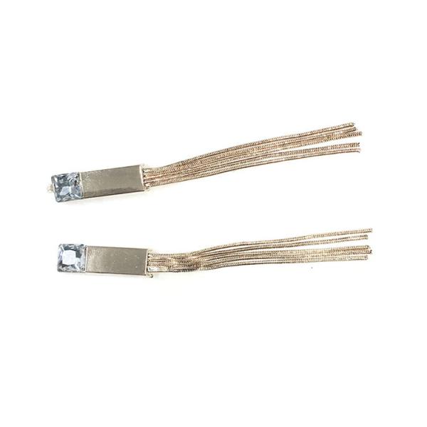 Popular Fashion Rhinestone Shoe Clips 8cm*28cm 6.2cm Iron / Copper Material