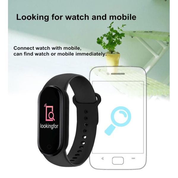 Unisex M9 Waterproof NFC Sport Bracelet Heart Rate Blood Pressure Oxygen Monitoring Fitness Smart Watch