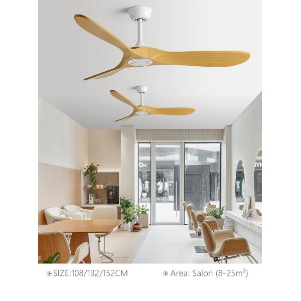 Luxury Ceiling Fan Light Remote LED Electric Fan Light with glass lampshade metal Stealth Fan Light (WH-VLL-28)