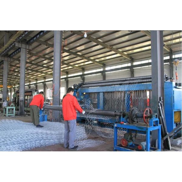 Automatic Hexagonal Gabion Wire Mesh Machine 2.5m 3m 4.3m Length 100*120mm Hole Size