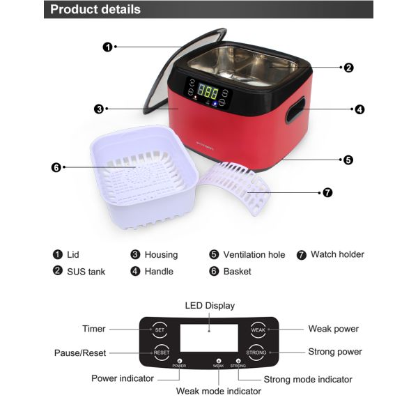 Skymen patent Unique Design New Ultrasonic Cleaning Machine for Jewelry cleaning