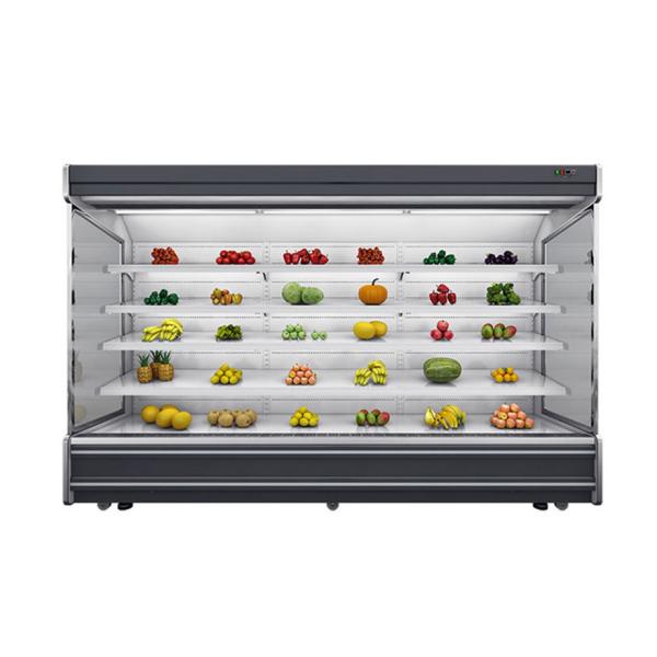 1m 3m Vegetables Fruits Milk Drinks Display Multi Deck Open Chiller