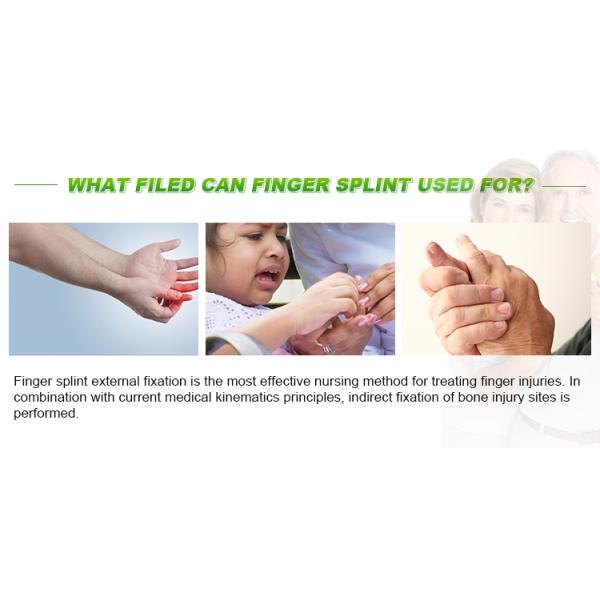 Aluminium alloy white and blue finger splint supplier in China