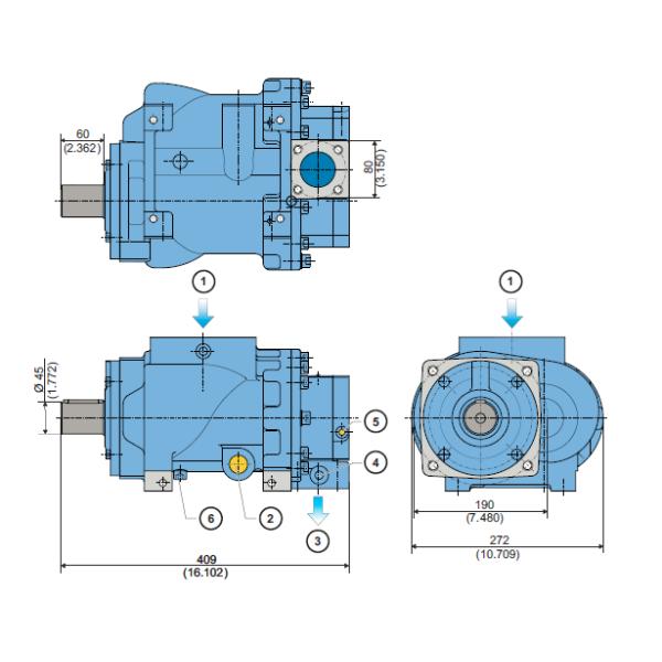 Dirija la presión de funcionamiento amplia conducida del cálculo del final del aire del compresor del extremo del aire del tornillo