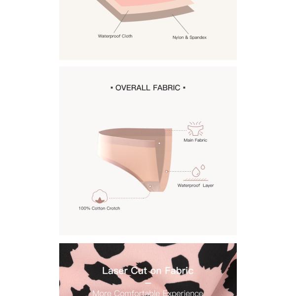 Anti-Bacterial Leak Proof Period Underwear Ladies Seamless Summer Breathable Panties