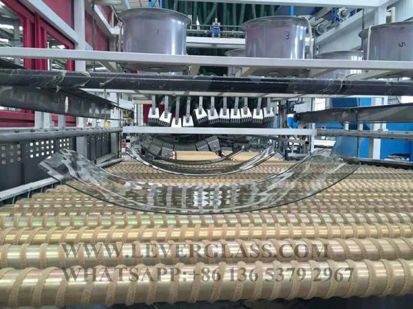 Double Curvature Glass Tempering Furnace for truck rear glass, bending glass machine