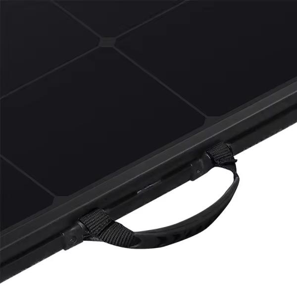 150w Foldable Portable Solar Panel Module Charging Kit Lightweight Black For Camp Rv Outdoor Generator Power Station