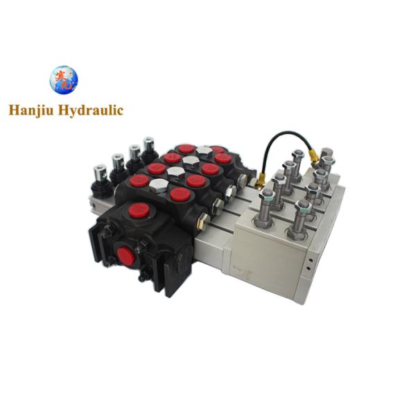 DCV140 Electro Hydraulic 4 Spools Sectional Directional Valve With High Pressure